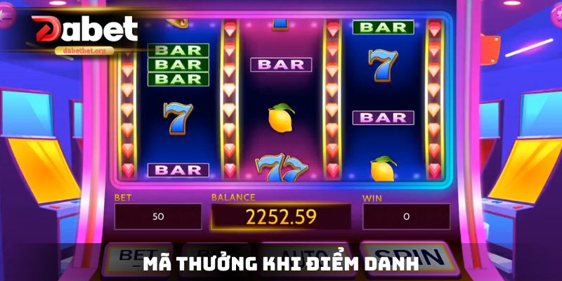 Mã thưởng khi điểm danh