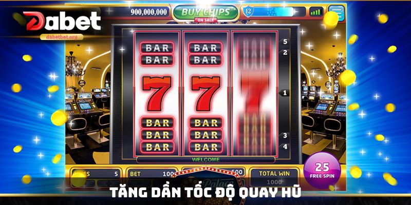 Tăng dần tốc độ quay hũ